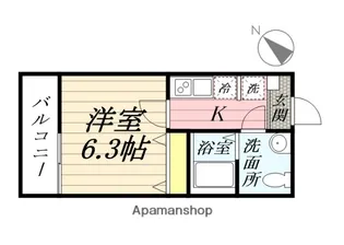 キャメル南古谷駅前通C棟【1階】の間取り