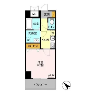 ベルフルール【2階】の間取り