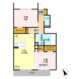 メゾン ブランシェ【1階】の間取り