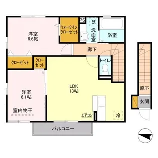 アミティエ Ⅱ【2階】の間取り