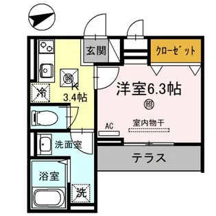 サルターレ【1階】の間取り
