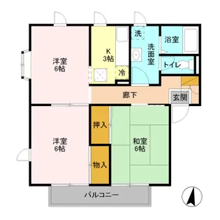 メゾン志藤 B【1階】の間取り