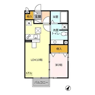 オークヒルズ 壱弐参番館【壱101号室】の間取り