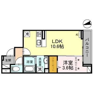 D-RESIDENCE仙波町【2階】の間取り