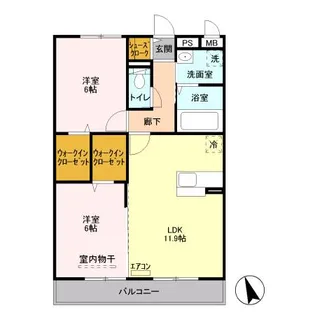 フェニックス小仙波 C棟【3階】の間取り