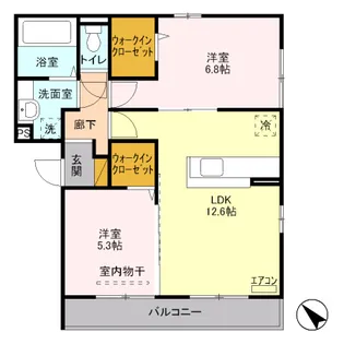 アミティエ Ⅰ【2階】の間取り