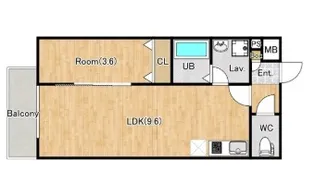 ジーメゾン川越南大塚グランディール【2階】の間取り