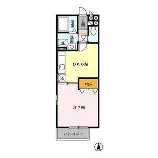 スカイパレス【2階】の間取り