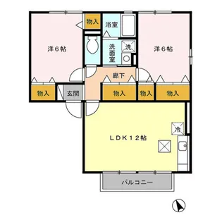 セーラム小仙波【2階】の間取り