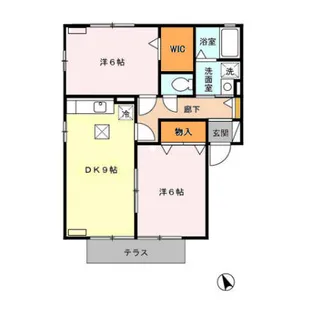 セーラム小仙波【1階】の間取り