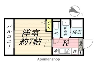 エフプレスト岸町【3階】の間取り