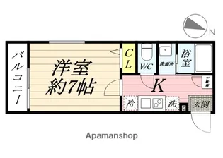 エフプレスト岸町【1階】の間取り