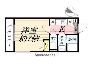 エフプレスト岸町【2階】の間取り
