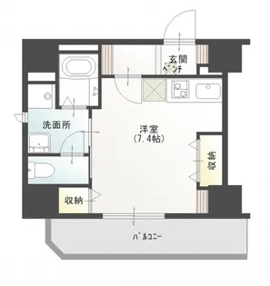 RISE脇田本町Ⅱ【601号室号室】の間取り