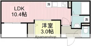 JACK MATOBA Ⅱ【1階】の間取り