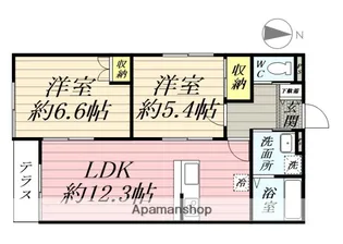 麻利サウスルーチェ【1階】の間取り