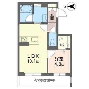 ステラ川越松江町【4階】の間取り