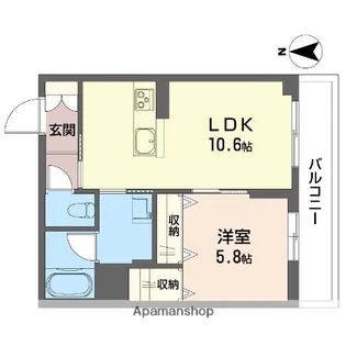 ステラ川越松江町【3階】の間取り
