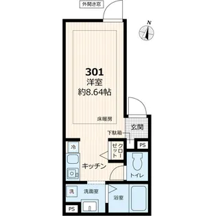 ATREN DEU【3階】の間取り