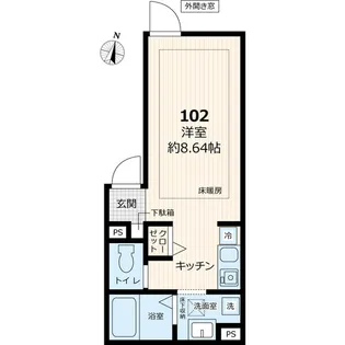 ATREN DEU【1階】の間取り