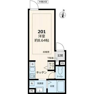 ATREN DEU【2階】の間取り