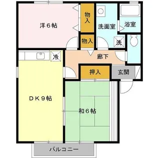 ロイヤルガーデンM AB【2階】の間取り