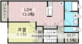 モン・サン・ミシェルB【2階】の間取り