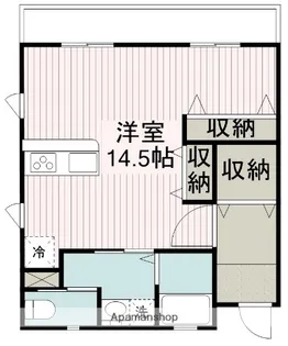 1Rの間取り画像