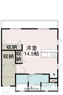 1Rの間取り画像