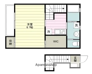 BRICKS 335【3階】の間取り