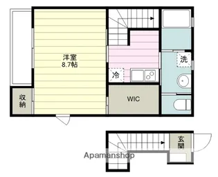 BRICKS 335【3階】の間取り