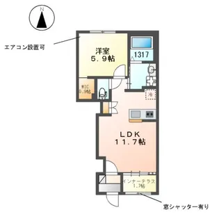 シェエラザード【1階】の間取り