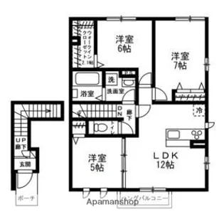 GRAND CHAMBRE【2階】の間取り
