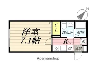 CALME川越【2階】の間取り