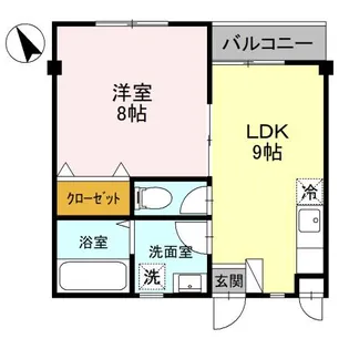 グリーンパレスY【3階】の間取り