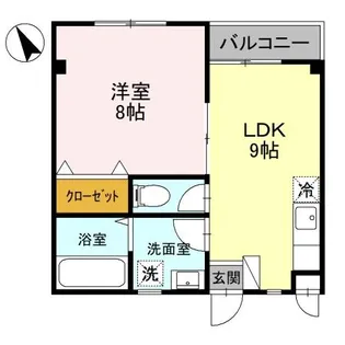 グリーンパレスY【3階】の間取り