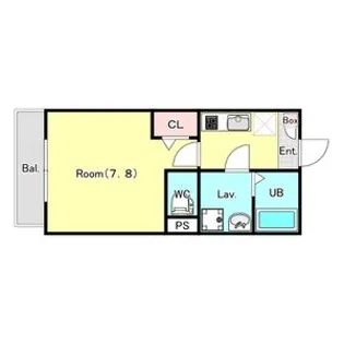 ジーメゾンマルシェ川越大袋【101号室】の間取り