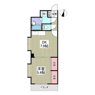 千代田マンション 川越【3階】の間取り