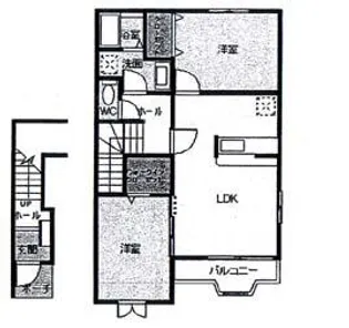 ミニョン シャトー【2階】の間取り