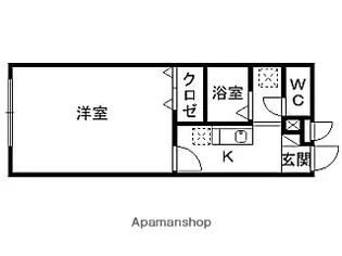 プレジール 今成【2階】の間取り