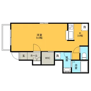 オーク・サンセールA棟【1階】の間取り