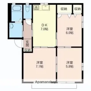 メゾン アーク【2階】の間取り