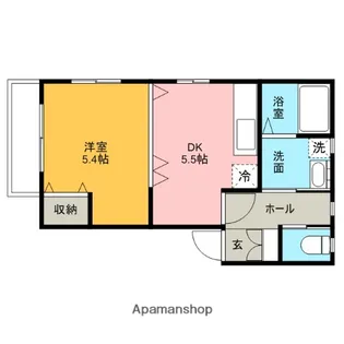 ハミングJOY【2階】の間取り