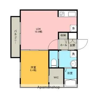 グランドールⅣ【202号室】の間取り