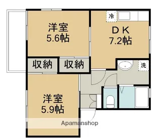 サンエイトB棟【1階】の間取り