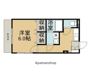 ハピネス松ヶ丘【1階】の間取り