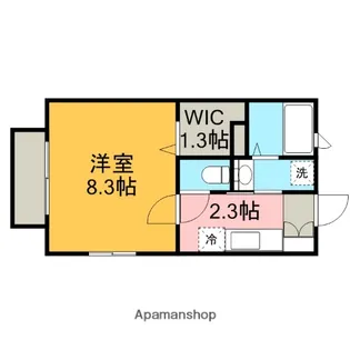 ハピネス松ヶ丘【2階】の間取り