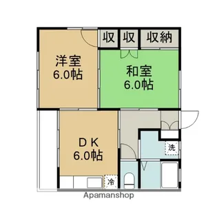 埼玉県坂戸市千代田4丁目【アパート】の間取り