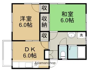 アーバンヒル川鶴B棟【1階】の間取り