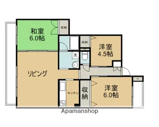 インテリジェンス川越西【3階】の間取り